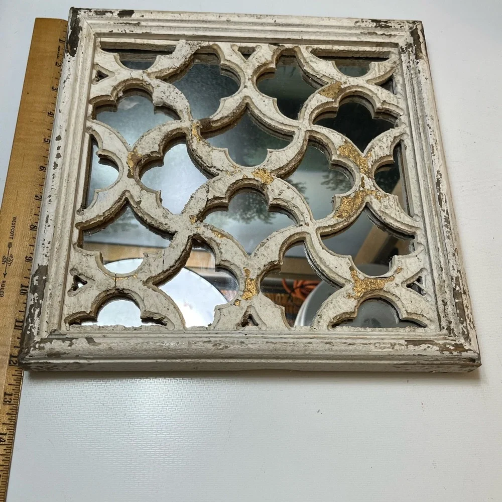 Hobby Lobby Distressed White Wall Mirror